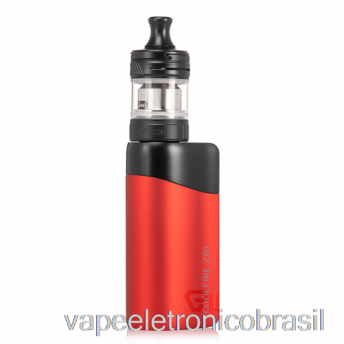 Vape Recarregável Innokin Coolfire Z60 Zlide Top Starter Kit Vermelho